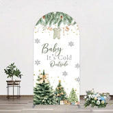Lofaris Christmas Its Cold Outside Baby Shower Arch Backdrop